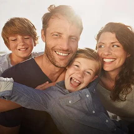Smiling family